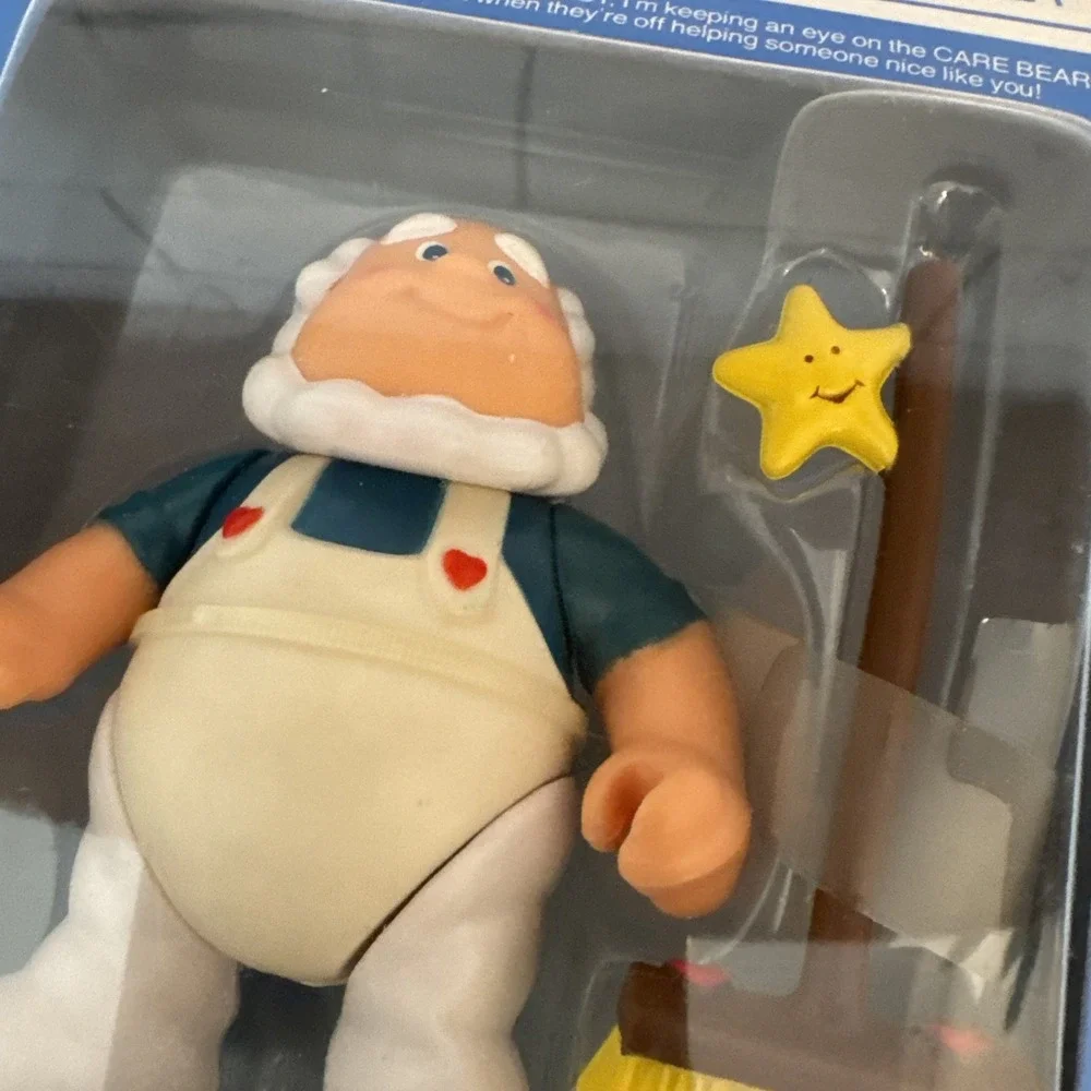 Care Bears Cloudkeeper Figure‎ w/ Fluffy Cloud Broom Kenner #61460 1984 NEW!